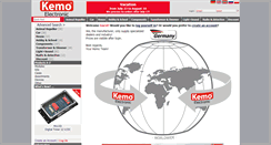 Desktop Screenshot of kemo-electronic.de