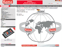 Tablet Screenshot of kemo-electronic.de
